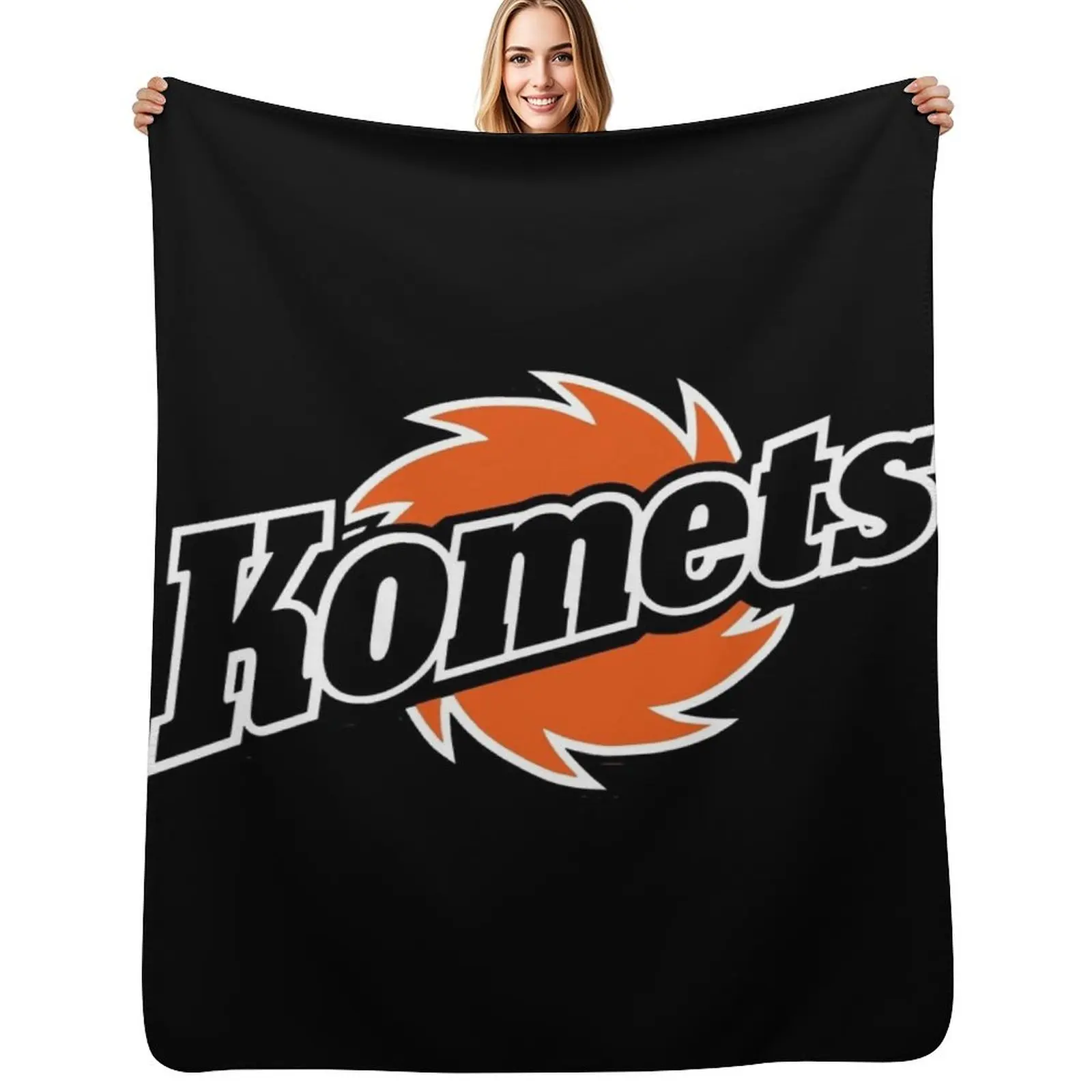 

Fort Wayne Komets Throw Blanket For Sofa Thin christmas gifts Winter beds Flannel Blankets