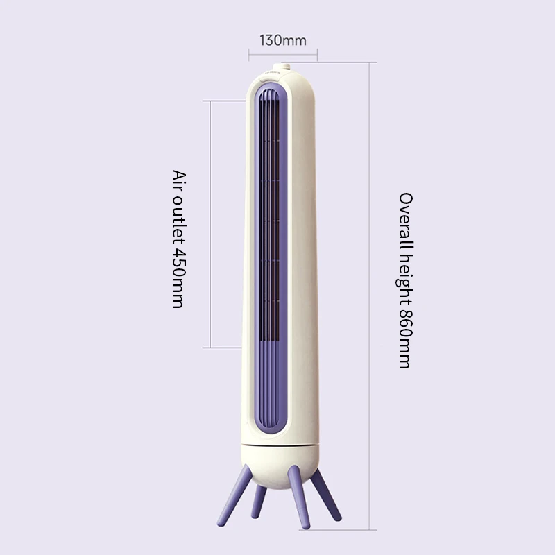 مروحة كهربائية صامتة بدون شفرات ، برج رأسي منزلي عالي الرياح ، مروحة قائمة على الأرض ، هدية مكتب ، رأس هز 80 درجة