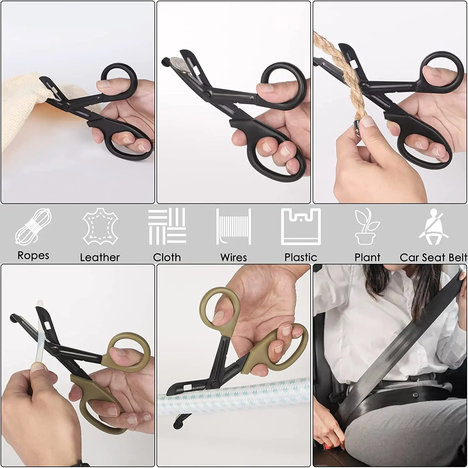 1pcs Survive Paramedic Medical Rescue Scissor Trauma Gauze IFAK Emergency First Aid Shear Outdoor Nurse Utility Camp Hike