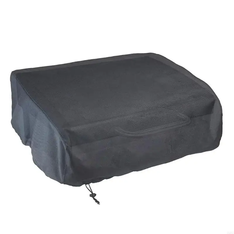 420D Heavy Duty Oxford Fabric Dust Cover for Electric Grill Waterproof with Drawstring Closure and Carry Handle 55KF