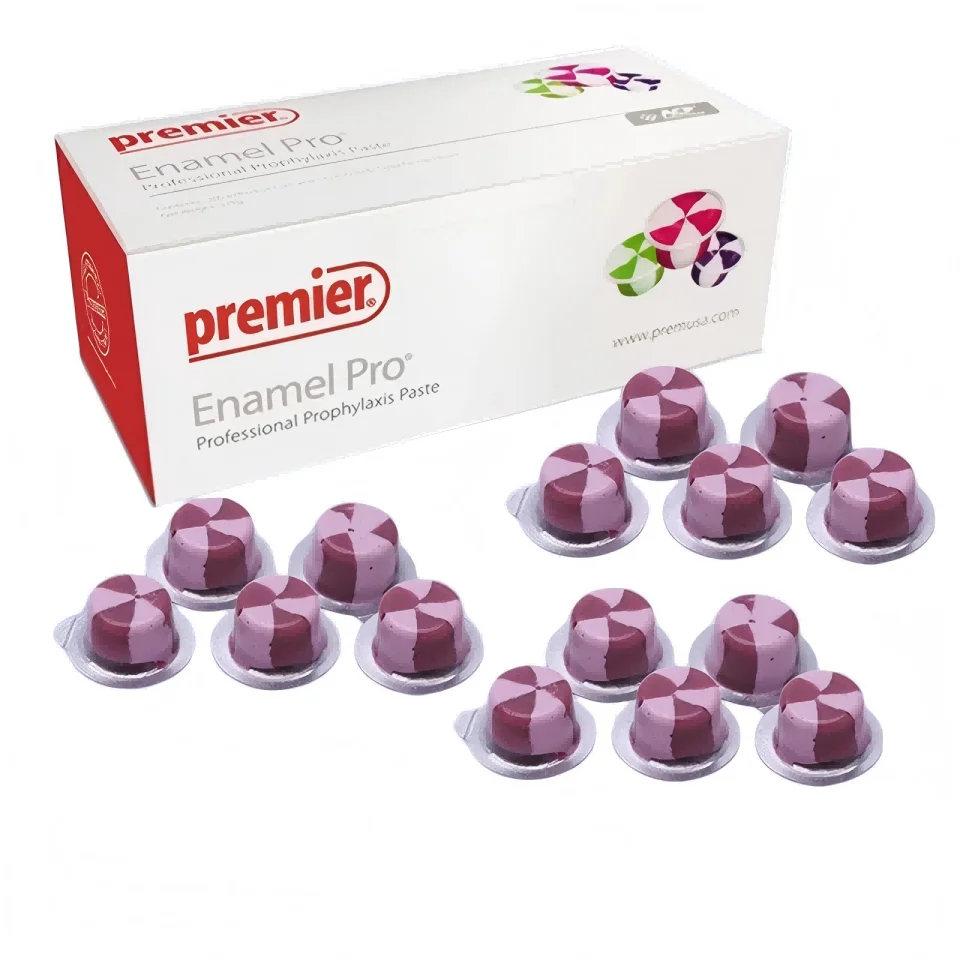 

Полировочная паста Premier Enamel Pro Dental Prophy в дозируемых стаканчиках для чистки зубов и удаления пятен, 200 стаканчиков/коробка, оптом