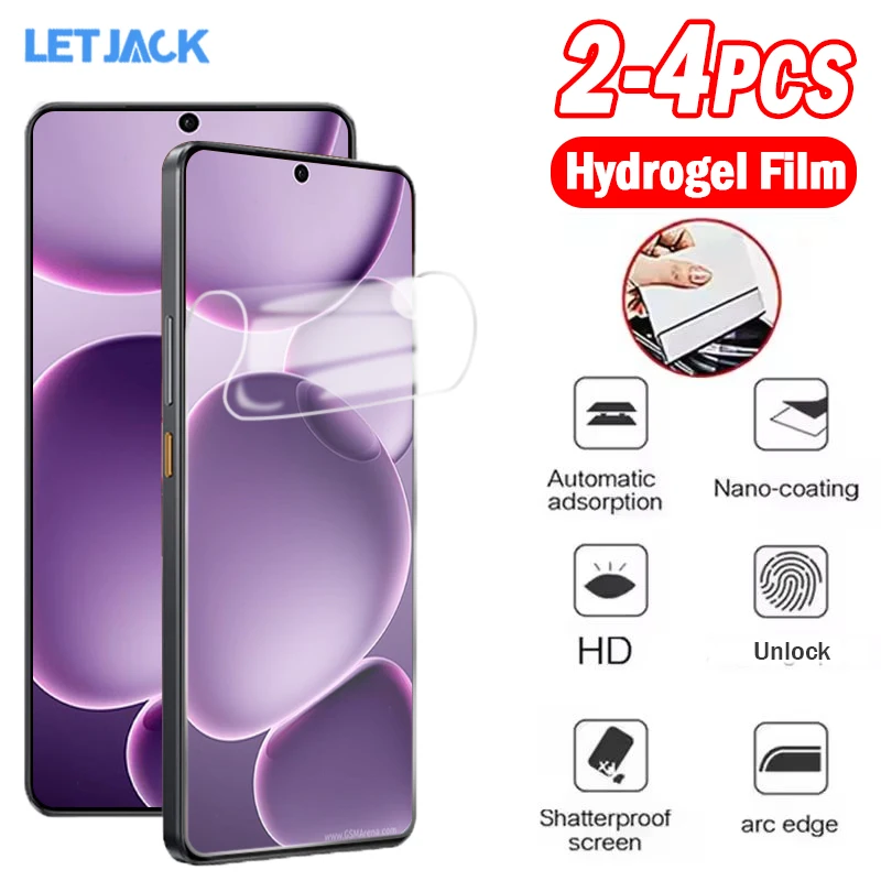 

2-4Piece Full Cover Hydrogel Film for Oppo Find X8s+ X8 Ultra X5 X3 X2 Lite Screen Protector for Reno5Z 5F 6Z 7Z 8Z 8T Soft Film
