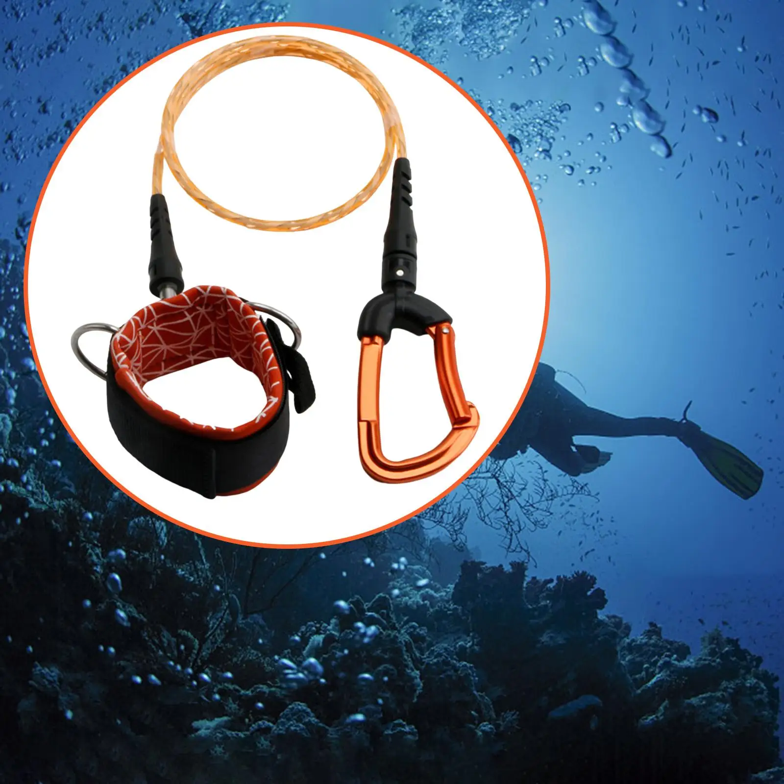 

Freediving Lanyard Rope for Freediving Underwater Sports Diving