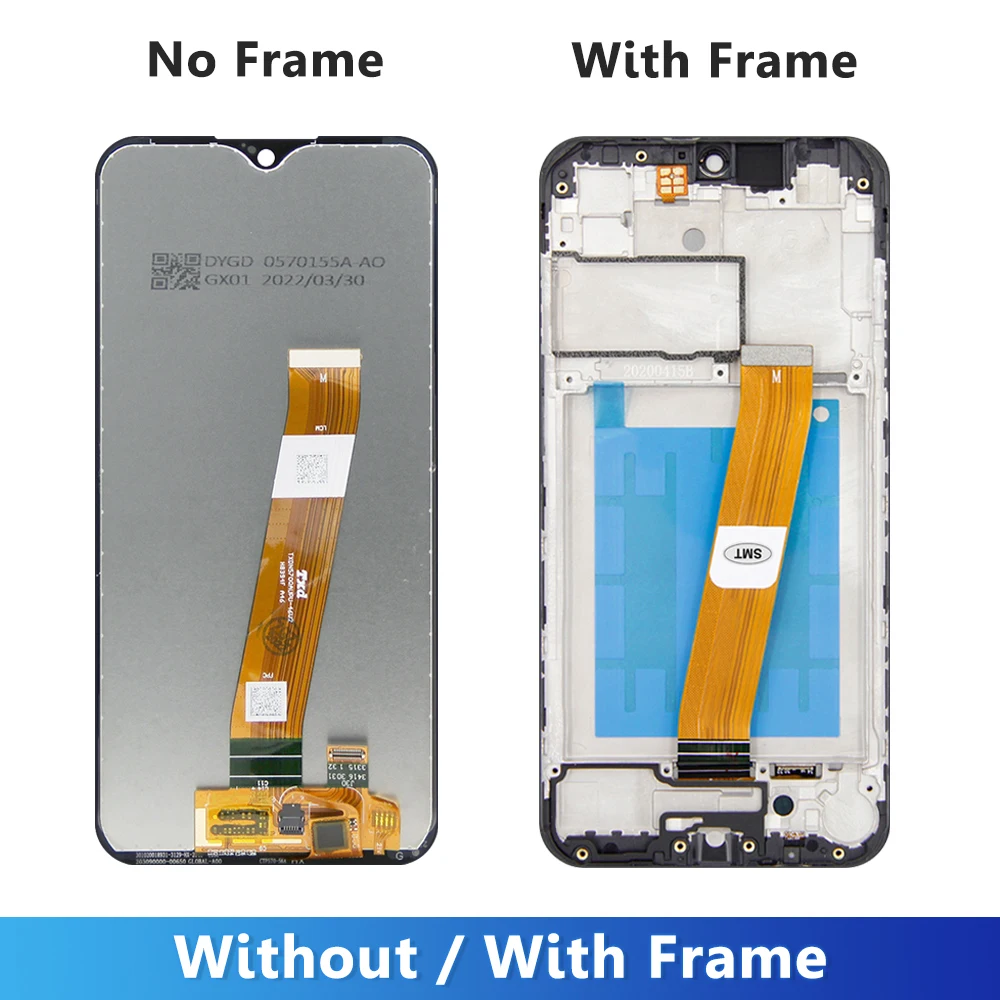 5.7 inch For Samsung A01 A015 A015F LCD display Touch Screen Assembly for Samsung SM-A015F/DS lcd screen With Frame