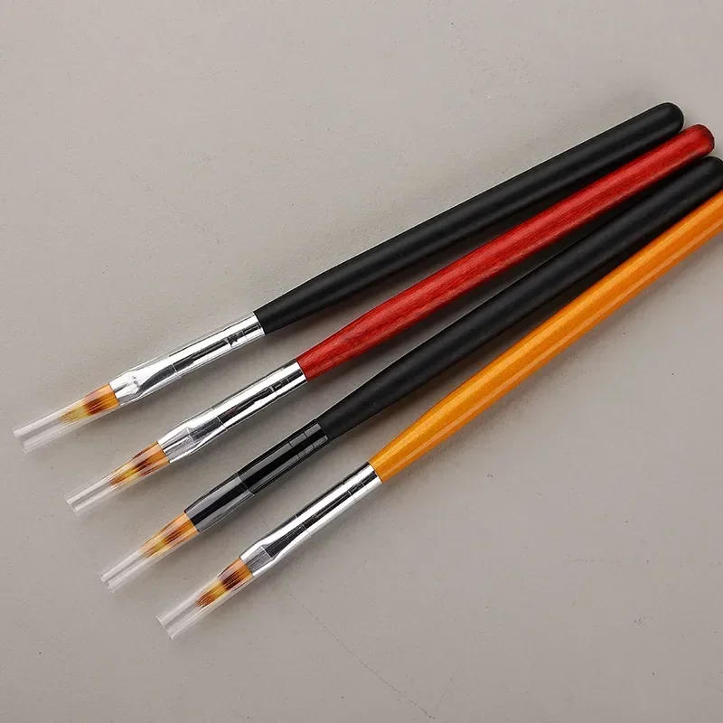 Nail Art Brush Kant Ombre Ontwerp Acryl Nagelgradiënt Pen DIY UV Gel Schilderij Tekening Bloemen Manicure Salon Gereedschap 4 stuks