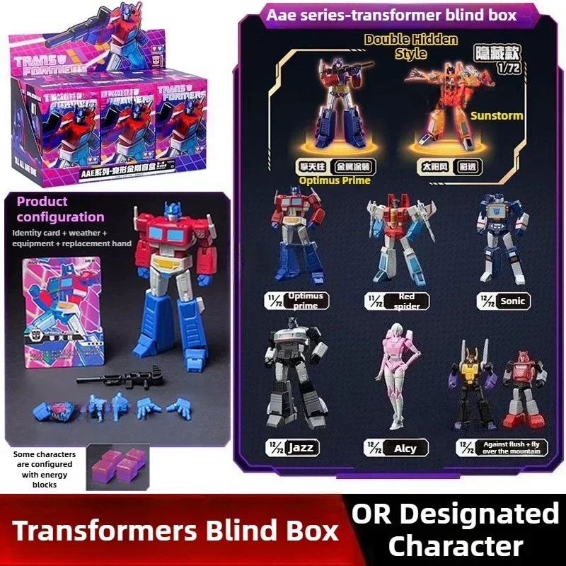 Blind Box Transformers Articulated Figure - AULDEY AAE Optimus Prime Soundwave Multi-Pose Action Model Display Gift for Kids