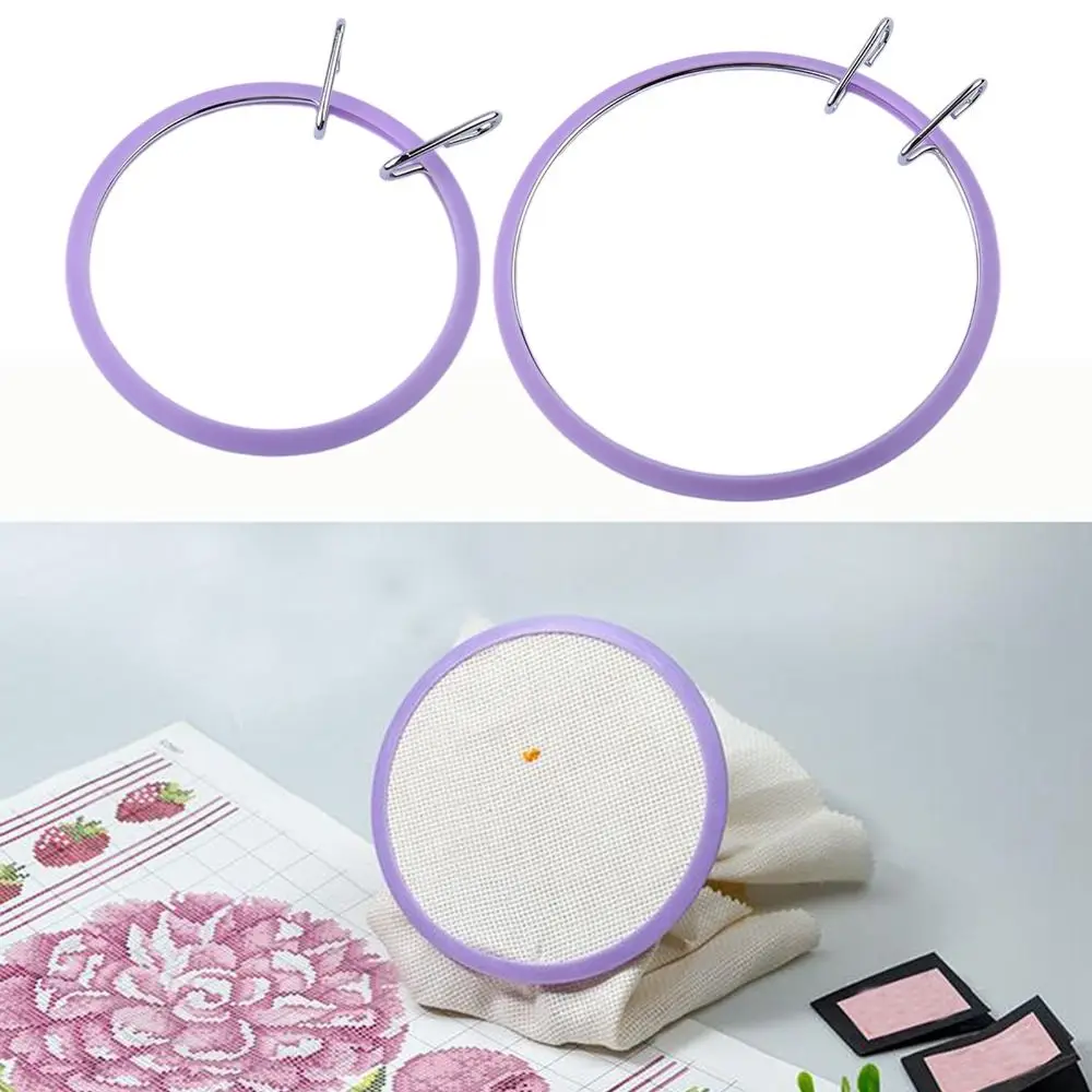 DIY Sewing Tools Round Loop Bamboo Embroidery Hoop Stitching Hoop Darning Hoops Cross Stitch Frame