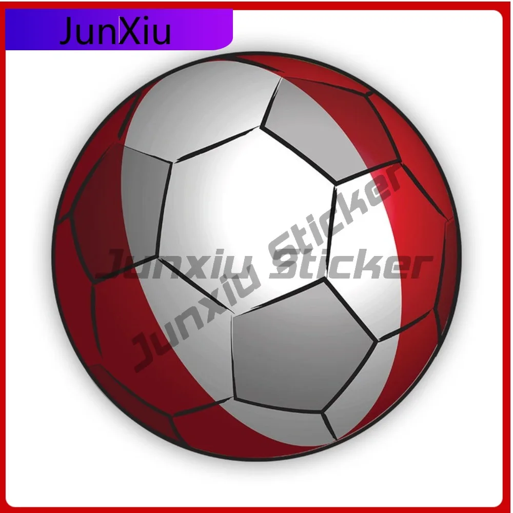 

Peru Football Sticker Fade Resistant Sun Resistant Racing For Laptop Motorcycle Rear Windshield Easy Apply Removable Decal
