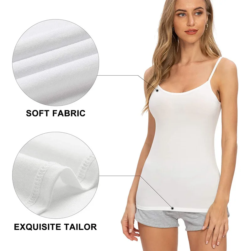 New Summer Women Padded Integral Camisole Tank Top Woman Yoga Sports Base Layer Lady Comfortable Underwear Girl Inner Camisole