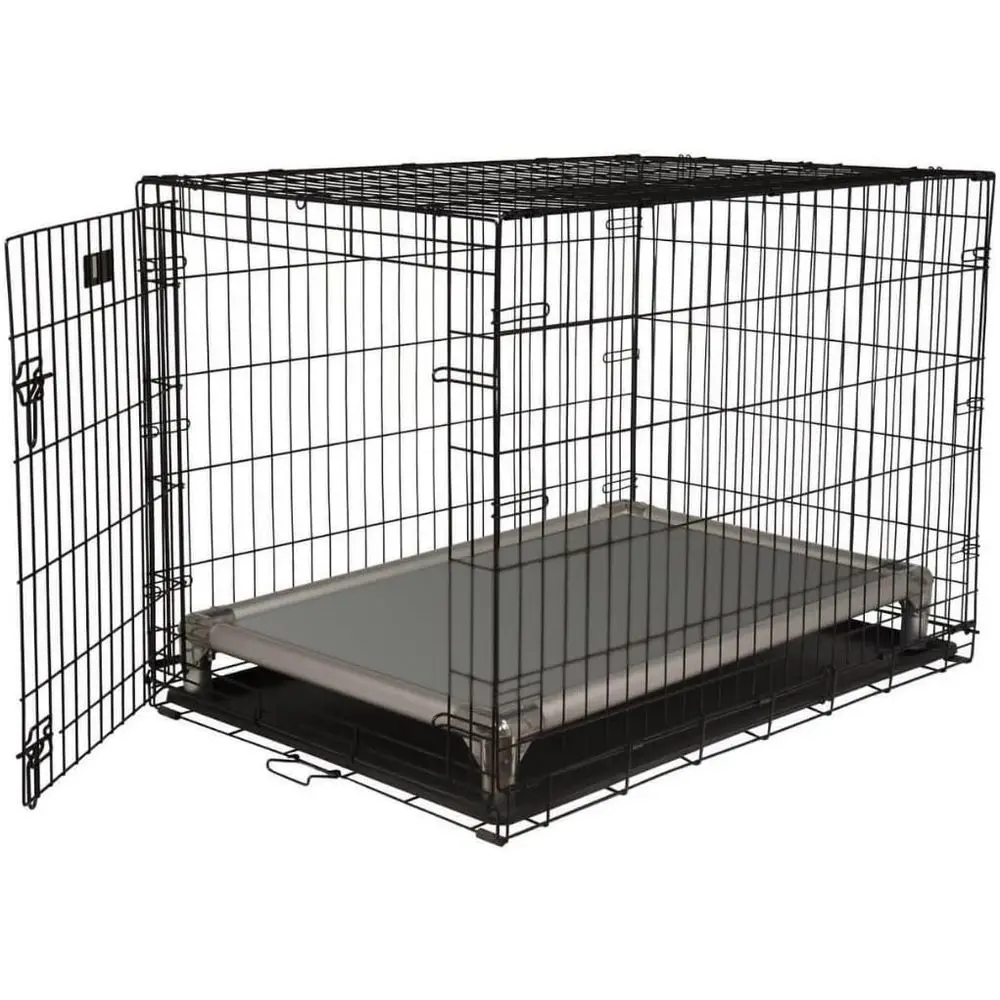 

Chewproo Elevated Crate Bed - Silver - 50" x 36" - Vinyl - Smoke