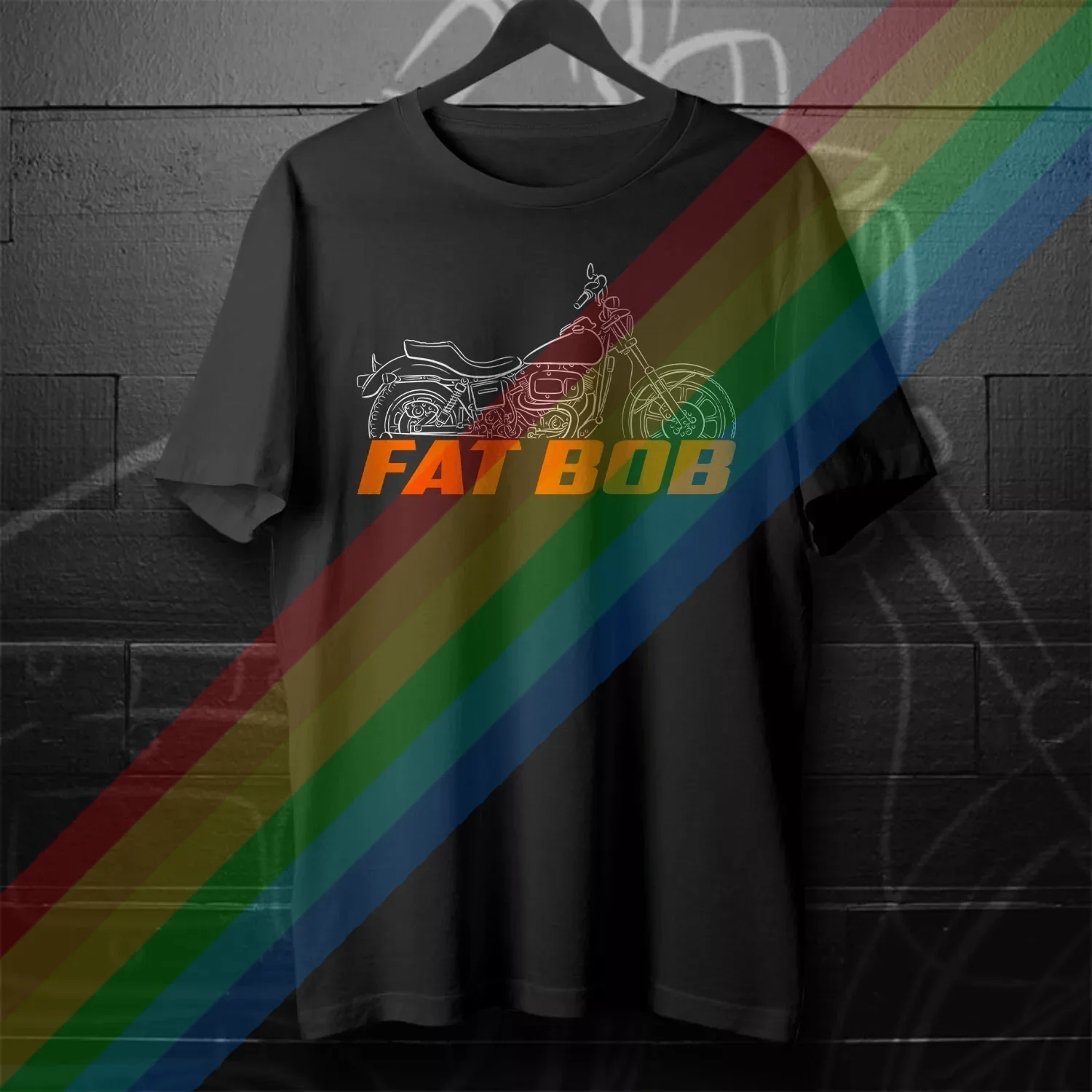 

2025 Man T Shirt summer Casual FXEF Fat Bob 1979-1985 T-shirt Motorcycle Graphic Summer Short Sleeves S-3XL Cool Tee