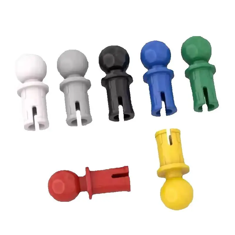 100pcs 6628 High-Tech Pin with Friction Ridges Lengthwise and Towball Bricks Collections For Compatible Buildings Blocks Toys