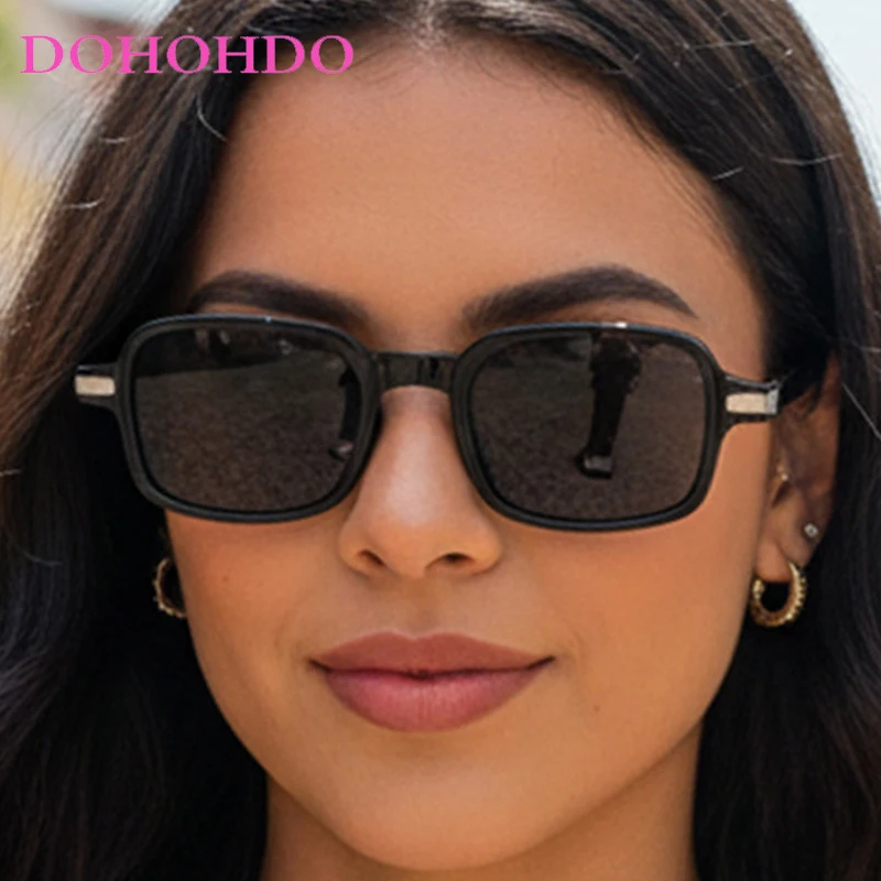 خمر الفاخرة ساحة الأرز مسمار النظارات الشمسية النساء العصرية الكلاسيكية العلامة التجارية الرجال مكبرة في الهواء الطلق القيادة الظل الإناث نظارات UV400 #2