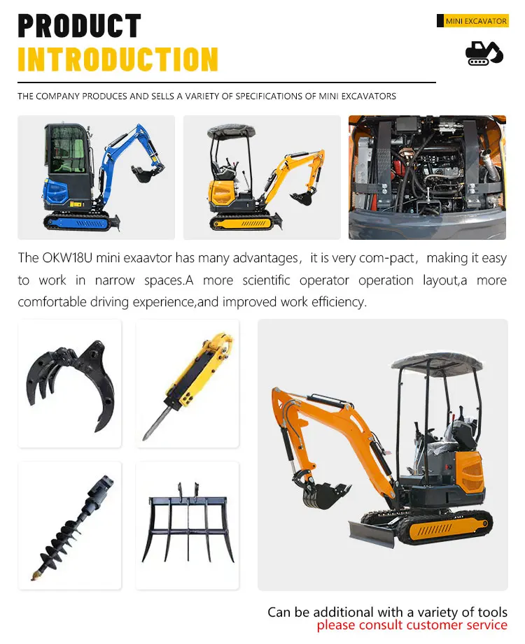 Kostenloser Versand EPA/CE 2 Tonnen 1,8 Tonnen Mini-Bagger mit EPA LaiDong385 Motor, Raupenbagger für Landwirtschaftliche Nutzung, Chinesische Mini-Baggermaschine – Detail 3