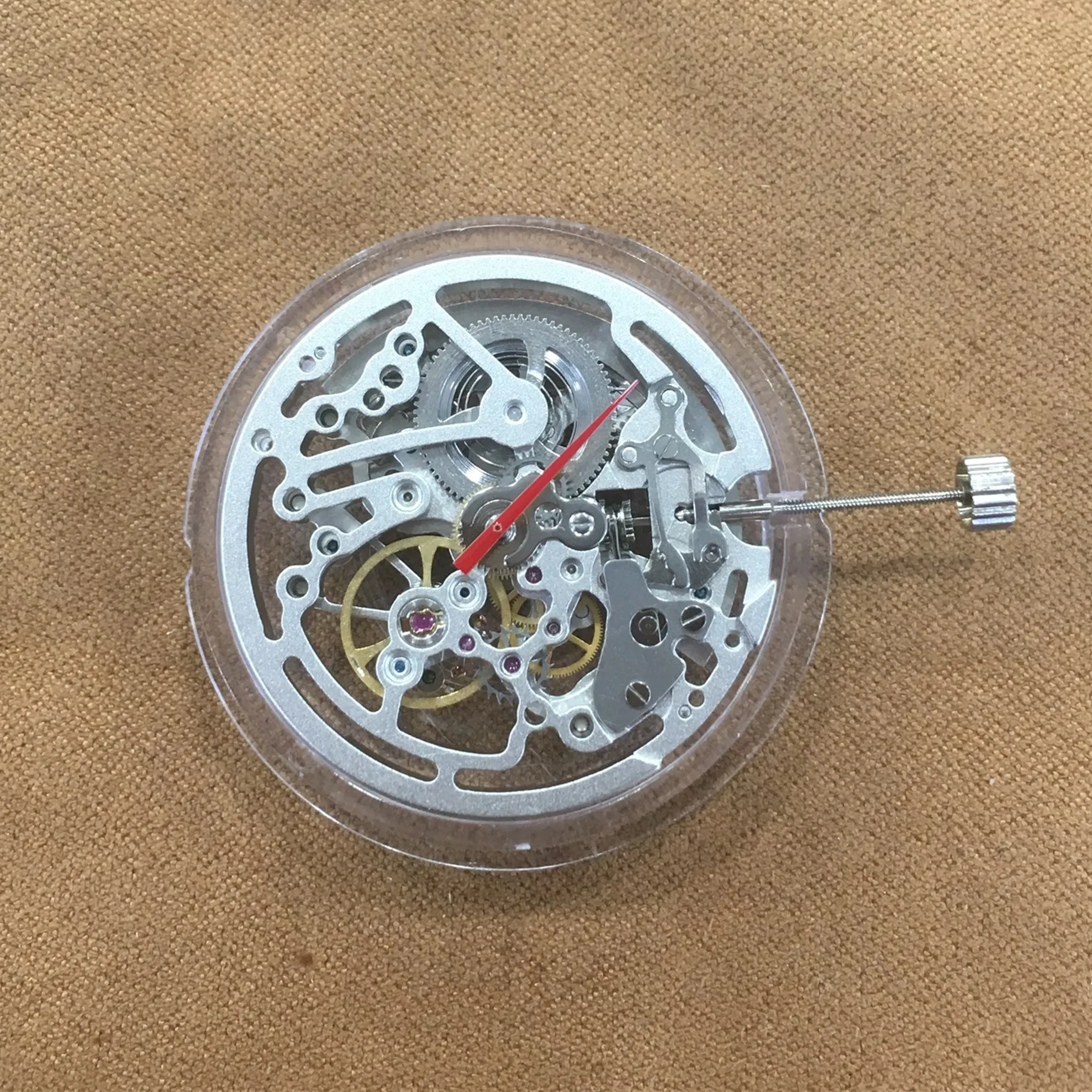 1pc Seagull TY2809 Automatic Skeleton Movement 30.95mm, 21 Jewels 21600bph 3 Hands No-Date Watch Repair Part