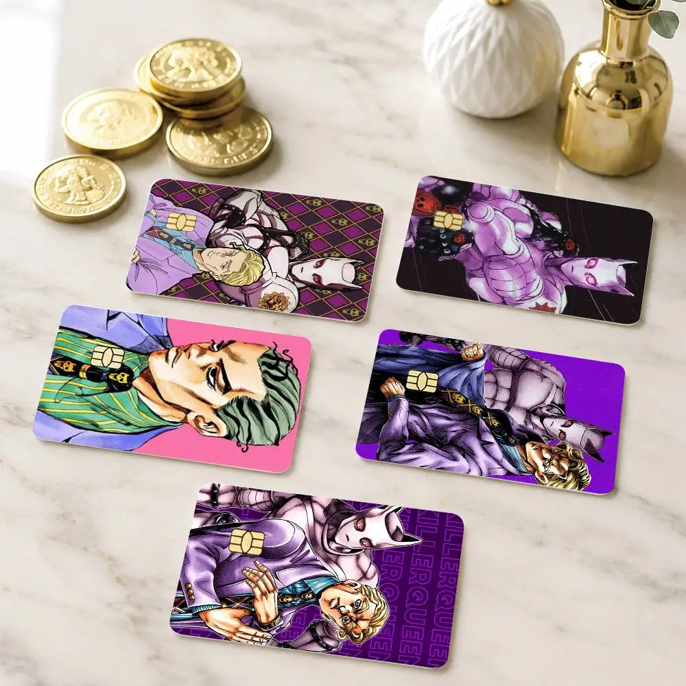 JoJos Bizarre Adventure Yoshikage Kira Credit Card HD Stickers Game Card Decal Small Chip Waterproof Sticker Gift