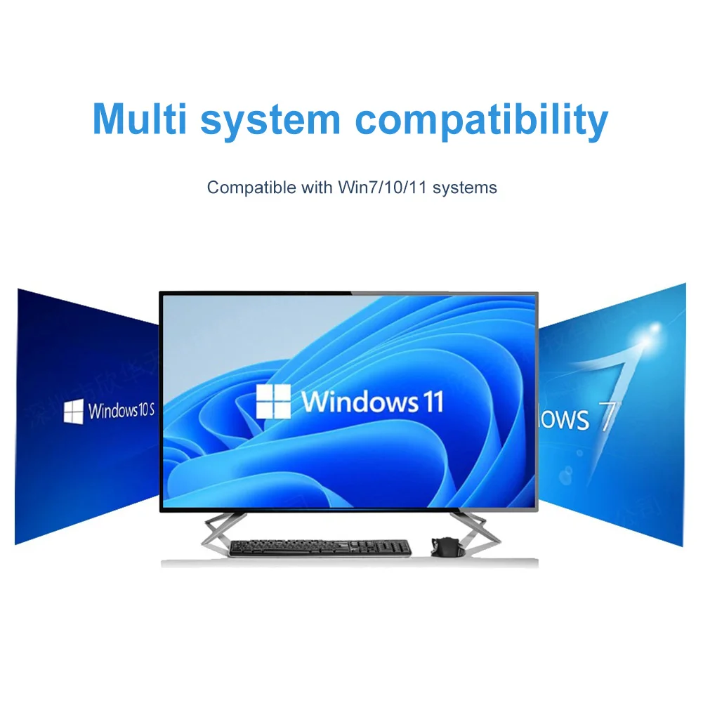 

USB-адаптер Wi-Fi 6 (286,8 Мбит/с, 2,4 ГГц) для ПК/ноутбуков/настольных компьютеров, внешний беспроводной приемник 802.11b/g/n/ax