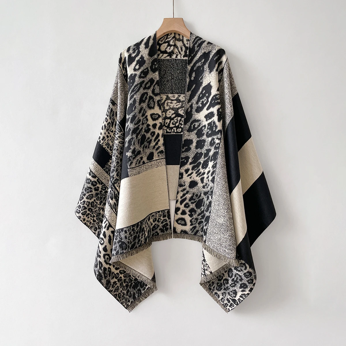 وشاح شتوي دافئ من الكشمير لعام 2025 للنساء فاخر من قماش الجاكار الباشمينا شال لف منديل للسيدات Bufanda Echarpe تصميم عقال #3