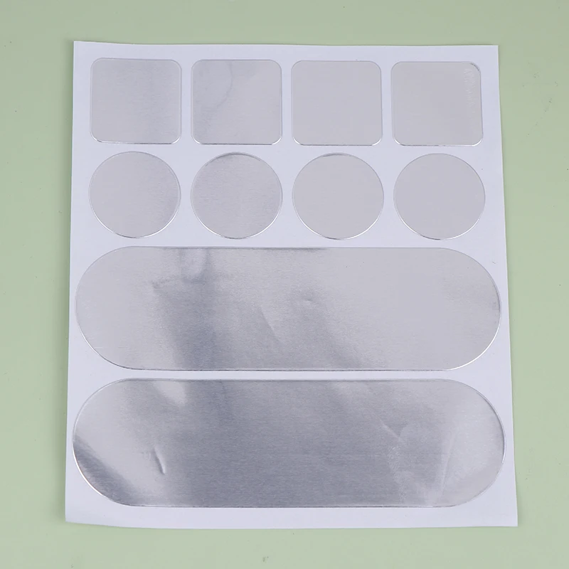 5 uds pegatina de olla de acero inoxidable cinta de reparación autoadhesiva parches de olla impermeable cinta de papel de aluminio resistente a altas temperaturas