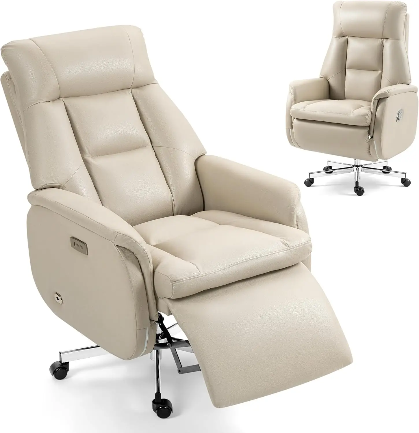 Automatic Executive Comfy Office Chair, Electric Recliner Chair, High-Back Power Office Chair, Ergonomic Big and Tall O