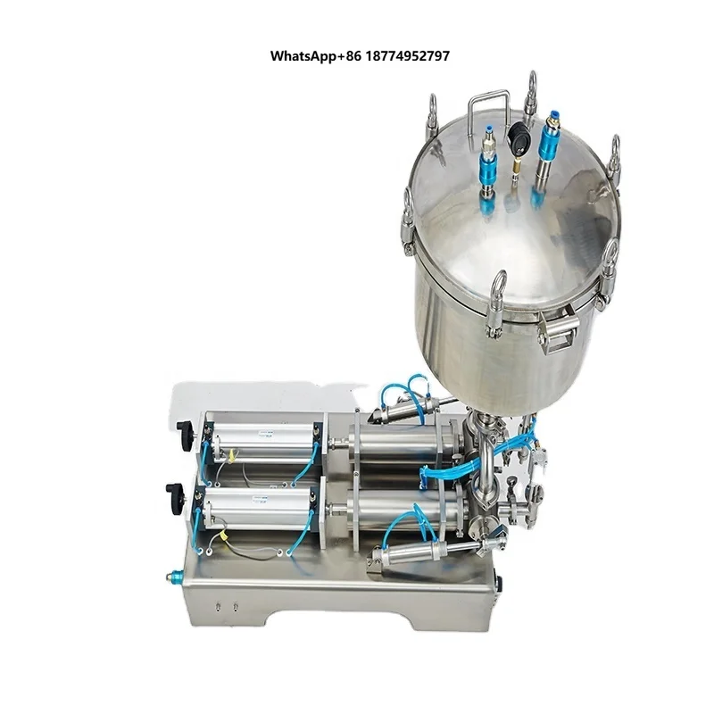 Commercial Desktop Semi-Automatic Filling Machine High Efficiency Vertical Thick Paste Pneumatic Filling Machine