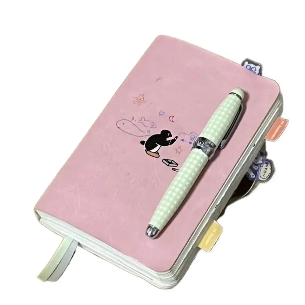 Buku Catatan Penguin Desain Lucu Perencana Penguin Gaya Sederhana Portabel Halaman Kosong Siswa Perencana Organisasi Pribadi Sampul Keras