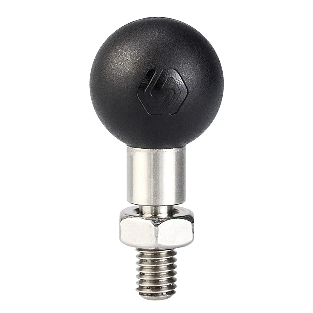 1 قطعة مرآة الرؤية الخلفية المسمار الكرة رئيس الملحقات الفولاذ المقاوم للصدأ المطاط عدم الانزلاق دراجة نارية حامل كاميرا الهاتف دعم الرف #3