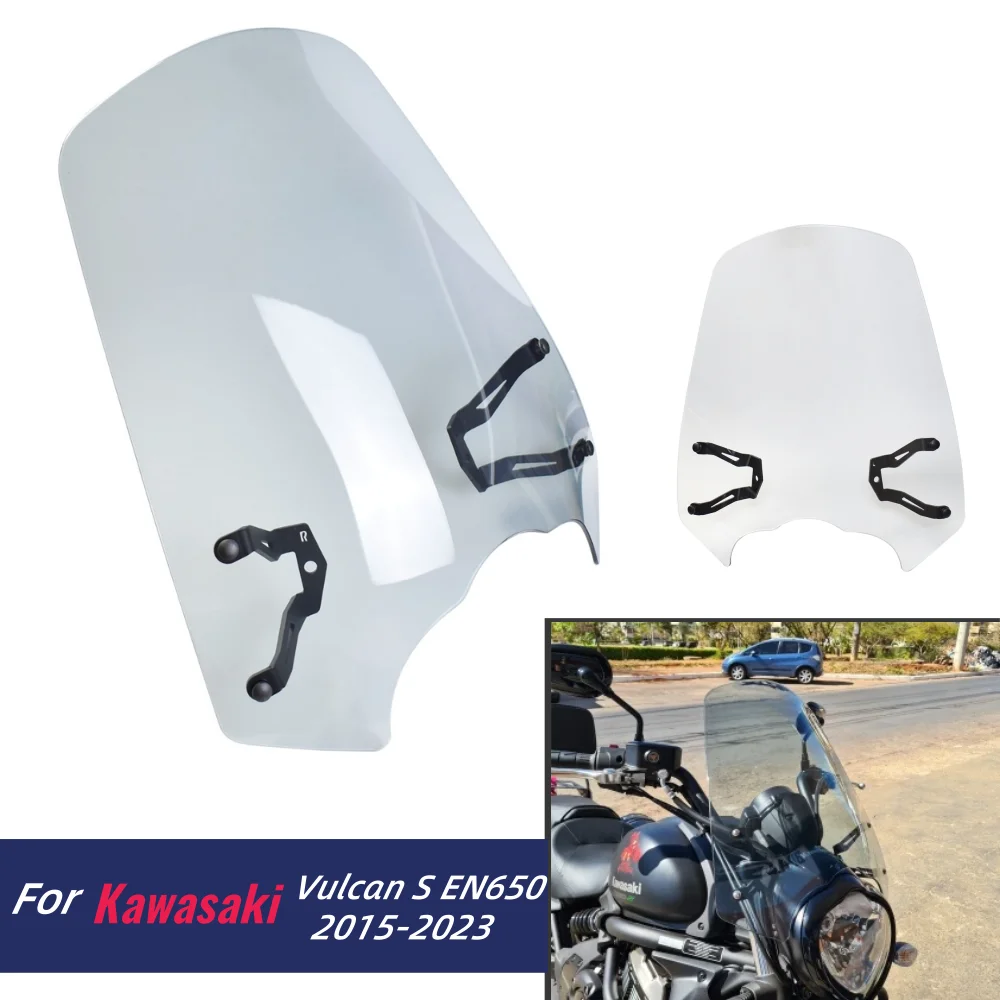 

Лобовое стекло EN650 VN650 для Kawasaki Vulcan S 650 2015-2023, дефлекторы ветра, аксессуары для переднего экрана мотоцикла