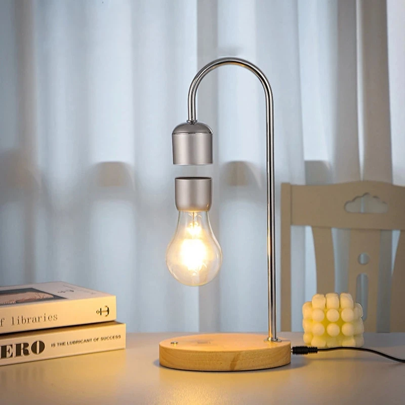 

Bedroom Floating Bulb for Home Decoration Wireless Charging LED Night Lamps Designer Magnetic Table Lamp Levitating Sensor Light