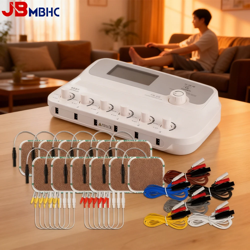 

6 Output Electric Acupuncture Stimulator 3 Modes Impulse Acupuncture Treatment Machine Electrotherapy Pulse Muscle Massager