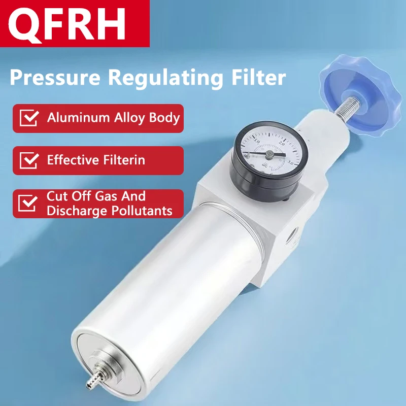 High pressure reducing valve pressure regulating filter Oil water separator for air compressor QFRH-08/10/15/25