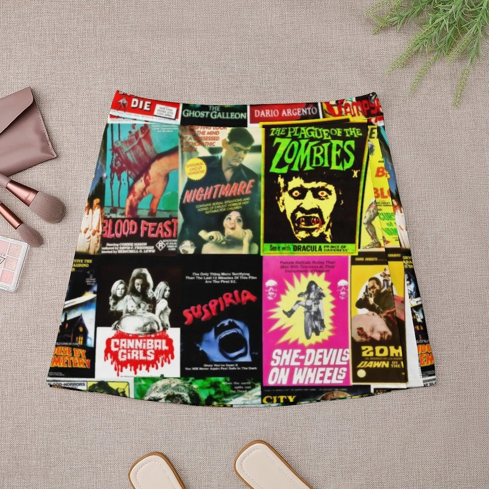 Horror Movies Mini Skirt Woman clothing korean women's clothes korean skirt