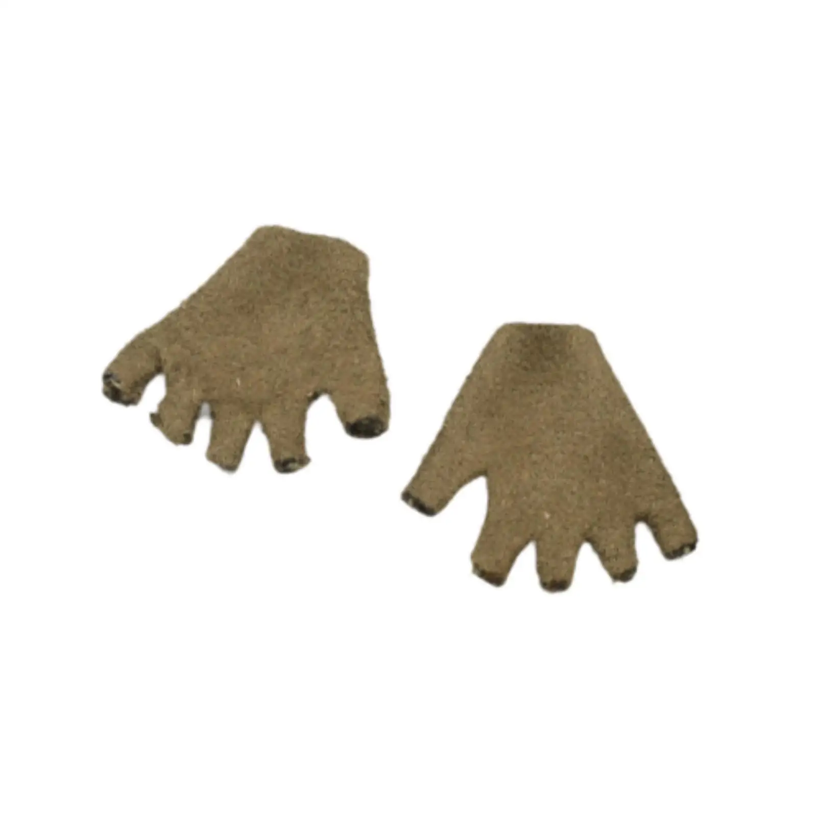 Guantes de medio dedo a escala 1/6, muñeca en miniatura, guantes de medio dedo para figuras de acción de 12 pulgadas