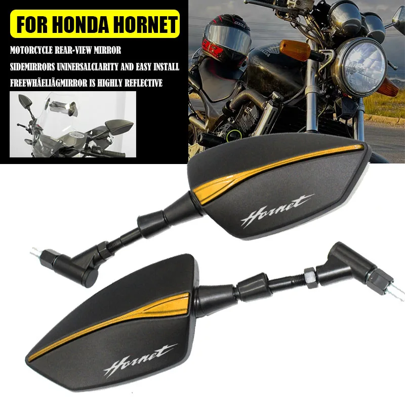 Espelho retrovisor lateral para motocicleta, para honda hornet 600 900 cb600f cb650f cb900 cb599 cb600