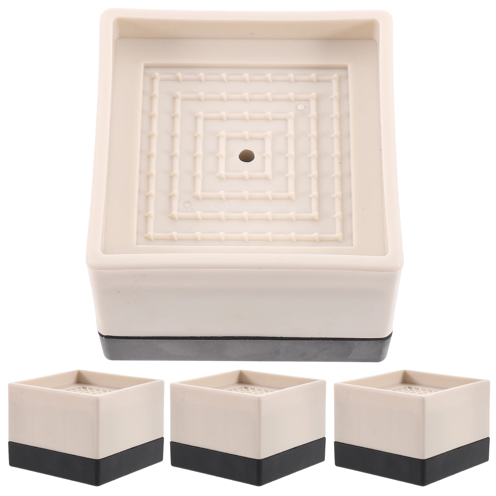 4 قطعة رافعات الأثاث غير القابلة للانزلاق رافعات الأثاث الثقيلة مصاعد السرير لطاولة الأريكة خزانة الثلاجة حماية أرضية