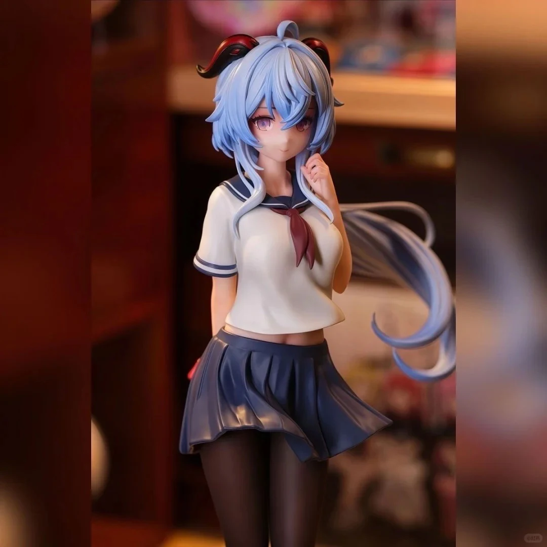 Jk Suit Express Ganyu نموذج مصنوع يدويًا فتاة جميلة هيكل سطح المكتب زخرفة أنيمي لعبة هدية عمل الشكل تحصيل #4