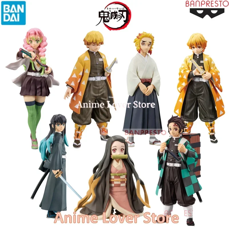 Banpresto Original Demon Slayer Agatsuma Zenitsu Tokitou Muichirou Kamado Tanjirou Nezuko Kanroji Mitsuri Senjuro Anime Figures