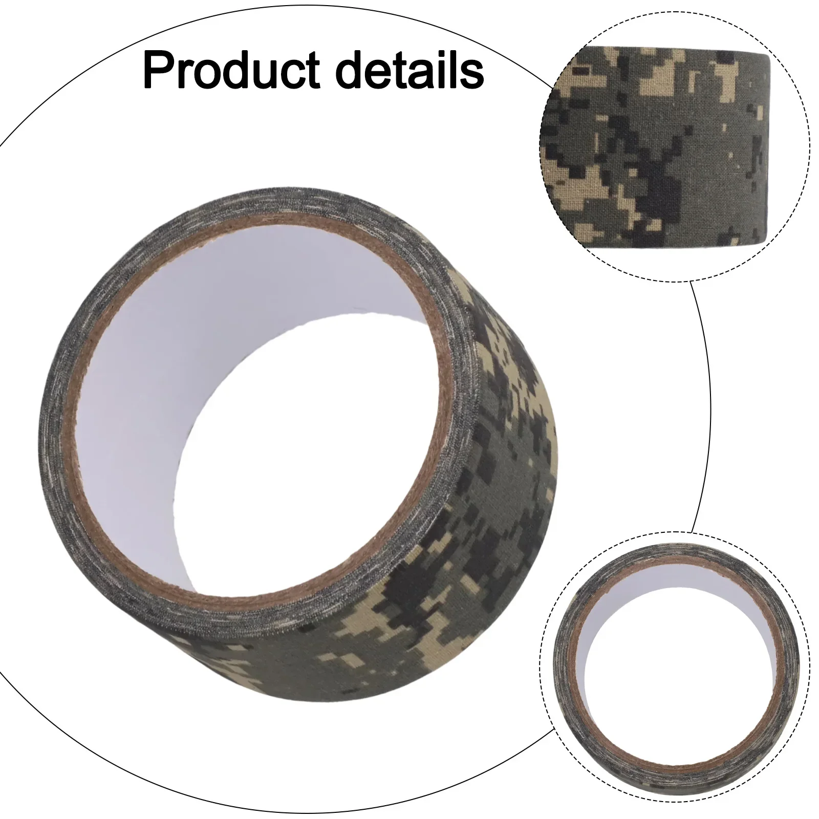 Camouflage Equipment Tape Car Sticker Tape Camping Hunting Insulation Against Cold Surfaces Polyester Material