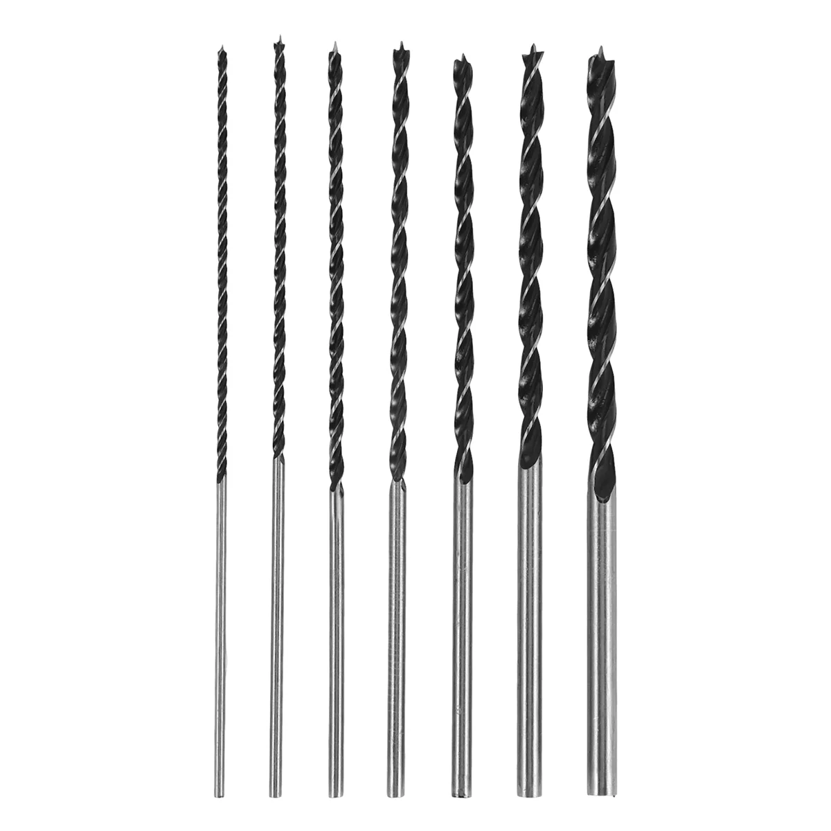 

ABUF 7Pcs Extra Long Wood Drill Bit Set 12 Inch 300mm Drill Bits DIY Woodworking Tool Spiral Drill Extra Long Drill