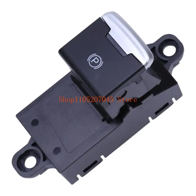 37cd Parking Brake Control Button with 12 V Rating and KA0G-66-EP0 Part Number, Black ABS Housing, Electronic Brake Symbol, Side