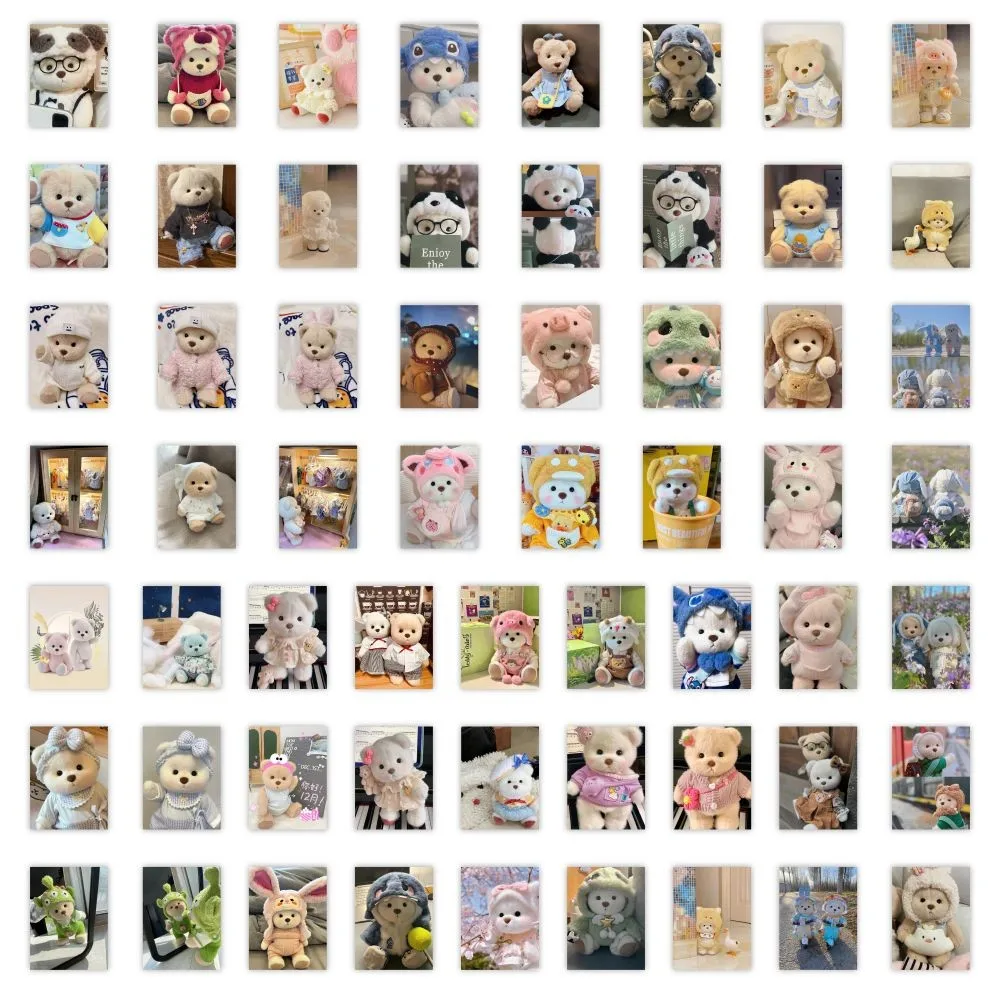 63 ملصق Lena Bear - ملصقات على شكل رسوم متحركة للديكور والحرف اليدوية (متجر Anime Worlds)