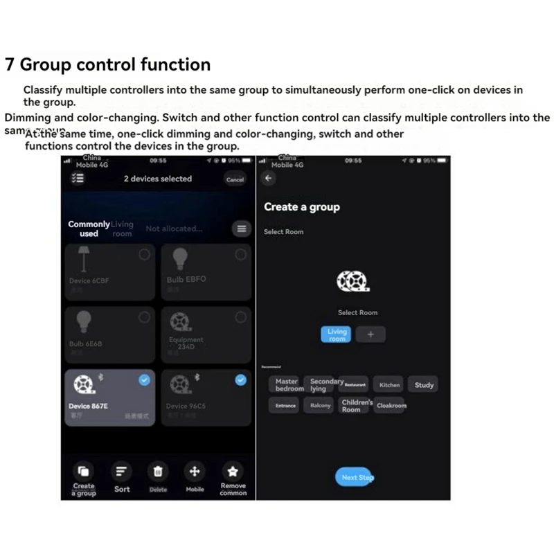 Daily LED Controller 44 Keys Bluetooth Voice-Activated Intelligent Dimming Color Temperature Strip Light Controller