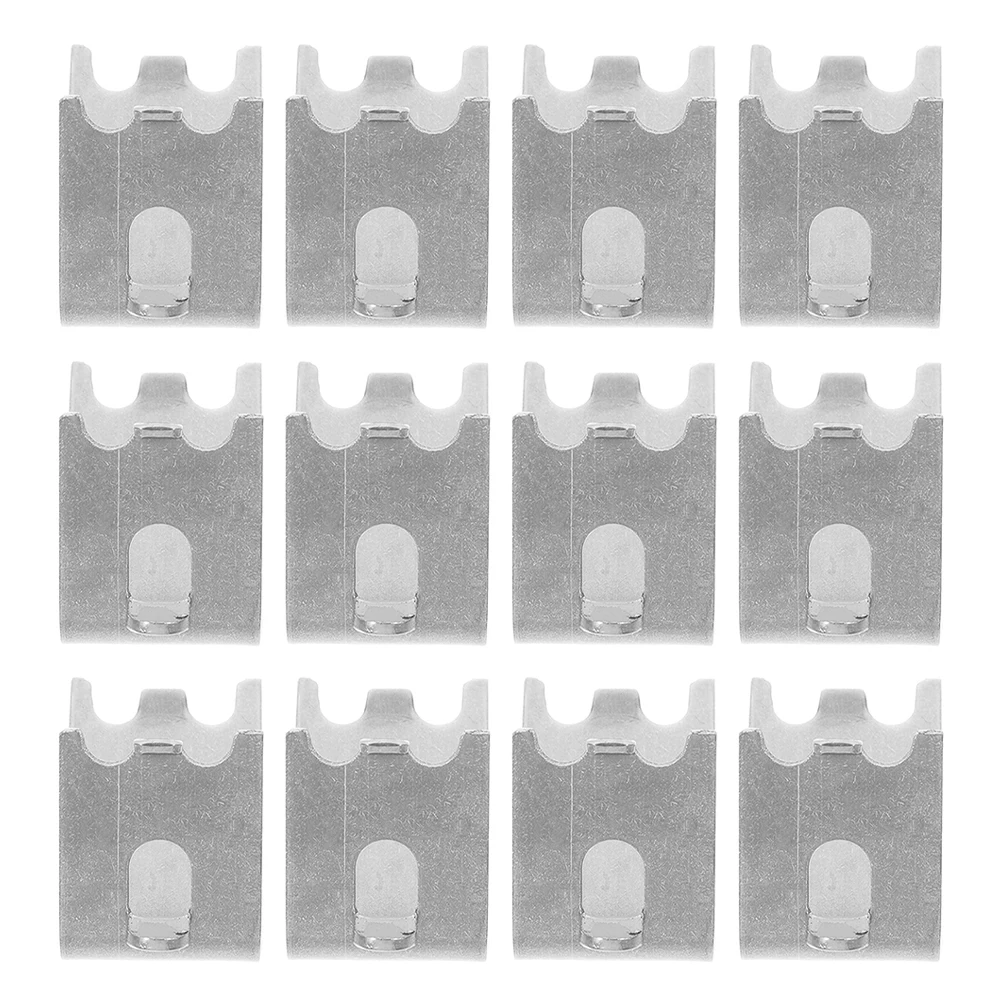 

12Pcs Refrigerator Shelf Clips Heavy Duty Stainless Steel Freezer Cooler Support Brackets Commercial Home Storage Organizer
