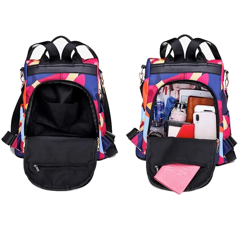 Factory Sale Multifunctional Anti-theft Backpacks Oxford Shoulder Bags for Teenagers Girls Large Capacity Travel School Bag 2024