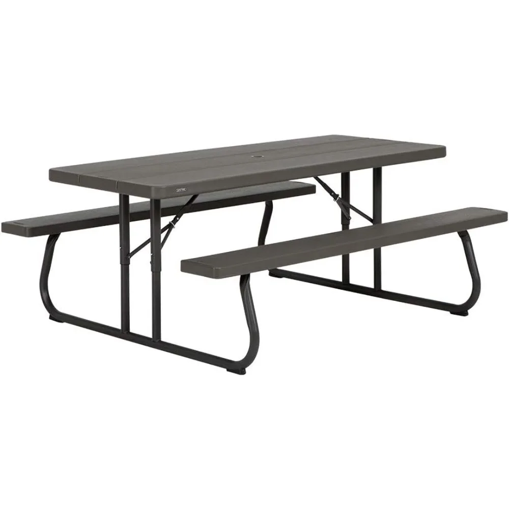 

60112 6 ft (1.83 m) Picnic Table (Brown)