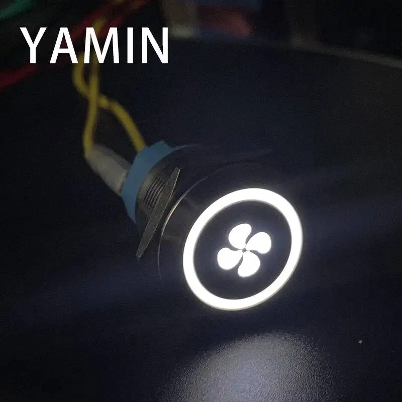 Picture 5: 25mm Customize Metal Push Button Switch Character Letter Lock Momentary 1NO 1NC Luminous Start Stop Power Supply Laser 3A 250VAC