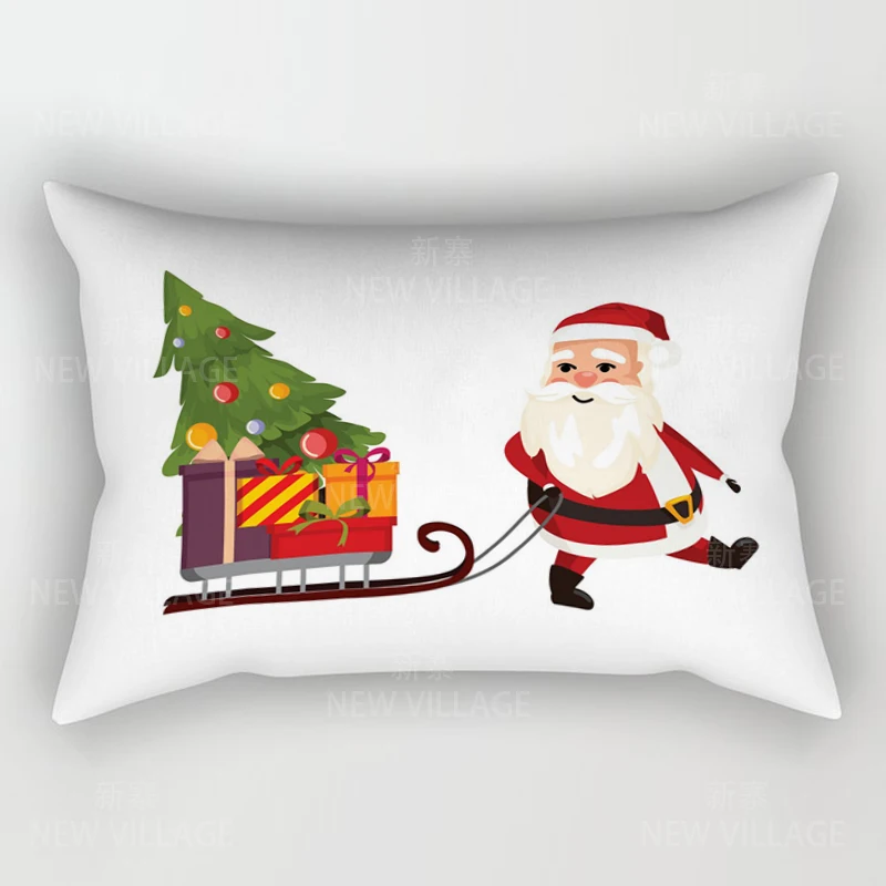 Decorative Cushion Home Living Room Decor Throw Pillow Cover 48*74 30x50cm 40x60cm 50x70cm bedroom bed Merry Christmas winter