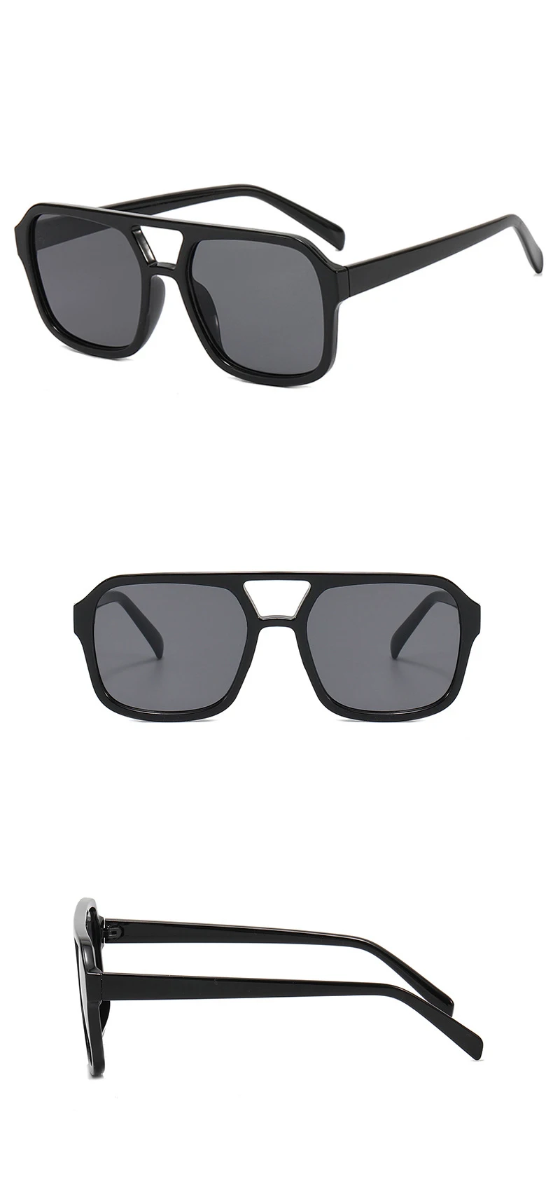 2023 klassische Pilot Sonnenbrille Frauen Vintage Gelbe Linse Modische Sonnenbrille Weibliche Candy Farbe 70er Jahre Gläser Brillen – Detail 3