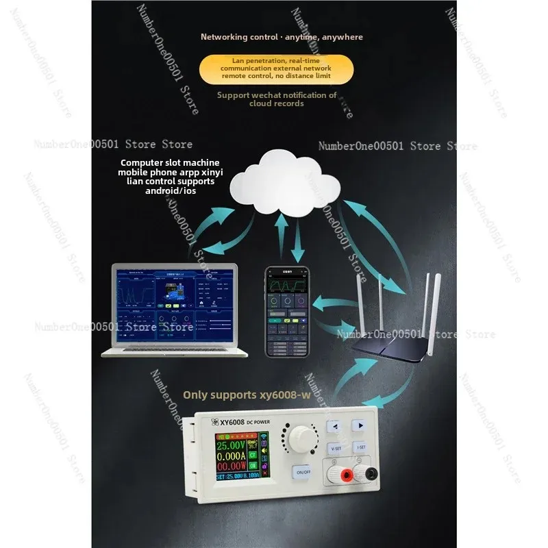 Module abati eur d'alimentation CC réglable à commande numérique, XY6008, ions volcan, maintien du courant constant, 60V, 8A, 480W