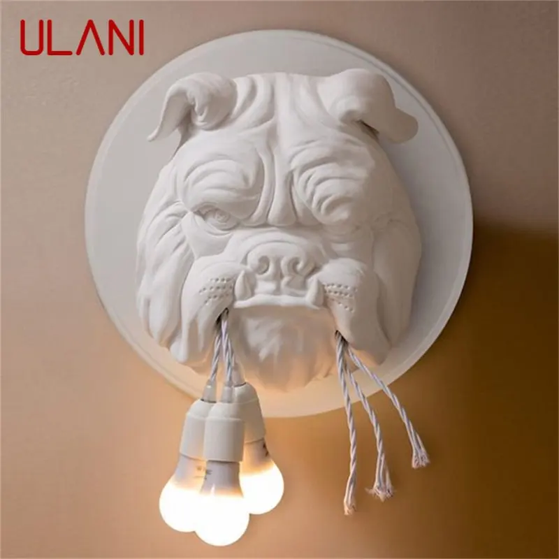 ULANI Nordic Indoor Wall Lamps Fixture Modern LED Sconces Creative Dog Shape Novel For Home Foyer Corridor